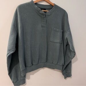 PS/LA  Green Sweatshirt Medium